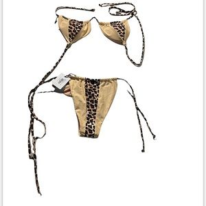 Cheetah Print Swim Suit.